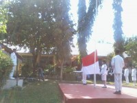 Camat Tanjung Agung Pimpin Upacara HUT RI Ke-71 di Tanjung Agung