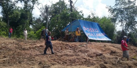 Siaga Longsor, Warga Bukit Munggu Buka Posko