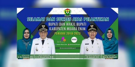 Ir H Ahmad Yani – H Juarsah SH Resmi Jabat Bupati dan Wakil Bupati Muara Enim