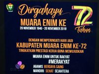 Upacara Peringatan HUT Kabupaten Muara Enim Ke-72 Berlangsung Khidmat
