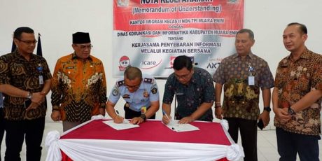 Sebarkan Informasi, Kantor Imigrasi Kelas II Muara Enim Gandeng Dinas Kominfo Muara Enim