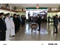 Pj Bupati Lantik Pejabat Administrator, Pengawas dan Fungsional Pemkab Muara Enim