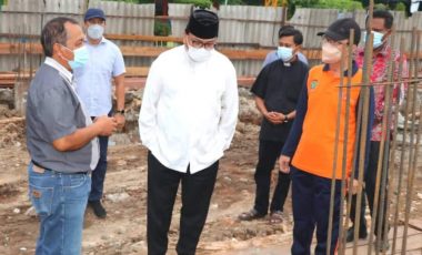 Pj Bupati Pantau Pembangunan Renovasi Gereja Paroki Santo Yosef Tanjung Enim