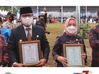 Di Hari KTNA, Pj. Bupati Muara Enim Raih Lencana Adhi Bhakti Tani Nelayan Pratama