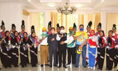 567 Kontingen Kabupaten Muara Enim Diberangkatkan Menuju Porprov Sumsel XIII