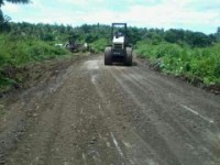 Jalan Lingkar Lembak Tanjung Agung Diperbaiki