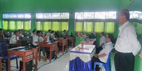 154 Siswa/i SMK Negeri 1 Tanjung Agung Ikuti UNBK