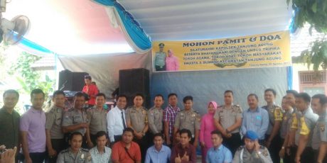 Pindah Tugas, Kapolsek Tanjung Agung Gelar Acara Pamitan dan Doa