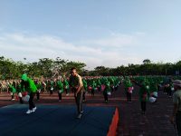 Pecahkan Rekor MURI, Kodim 0404 Muara Enim Gelar Tari Gemu Famire