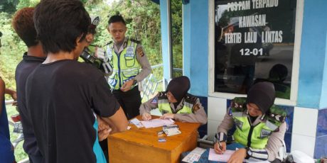 Polres Muara Enim Keluarkan 500 Tilang dan 82 Teguran Selama Sepekan