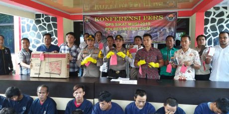 28 Tersangka Diringkus pada Operasi Sikat Musi 2019