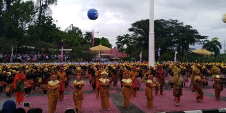 Semarakan HUT PTBA Ke-38, Tari Sambut Massal Pecahkan Rekor Muri