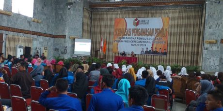 Sukseskan Pemilu 2019, Bawaslu Muara Enim lakukan Sosialisasi pada Pemuda-Pemudi