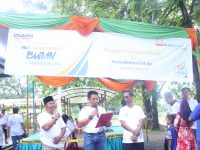 Semarakan HUT BUMN ke-21, PTBA Gelar Pasar Murah