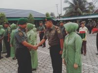 Kodim 0404 Muara Enim Gelar Sertijab dan Pelepasan Purna Tugas