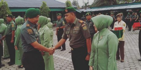 Kodim 0404 Muara Enim Gelar Sertijab dan Pelepasan Purna Tugas