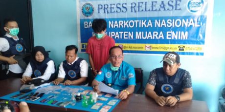 BNNK Muara Enim Ringkus Bandar Narkoba dari Kecamatan Lawang Kidul