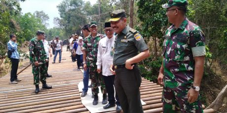 Ketua Tim Wasev Tinjau Program TMMD Ke-106 Kodim 0404 Muara Enim