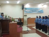 PNS Muaraenim Diadu dalam Lomba Mars Korpri