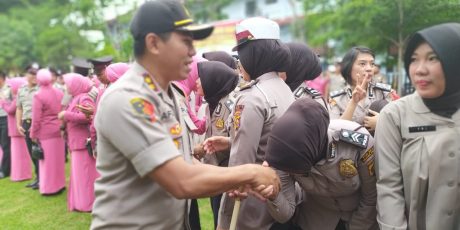 126 Personil Polres Muara Enim Naik Pangkat