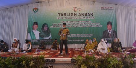 Semarakan HUT ke-74, Pemkab Muara Enim Gelar Tabligh Akbar