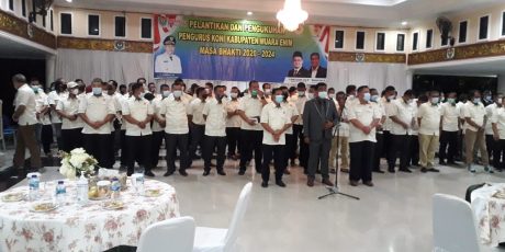 Pengurus KONI Muara Enim Periode 2020-2024 Resmi Dilantik dan Dikukuhkan