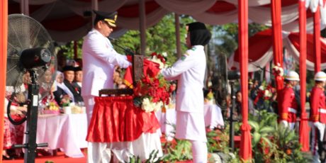 Pj Bupati Muara Enim Pimpin Upacara HUT RI Ke-77 dengan Khidmat