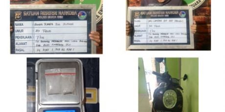 Resahkan Masyarakat, Dua Warga OKU Digelandang Ke Mapolres Muara Enim