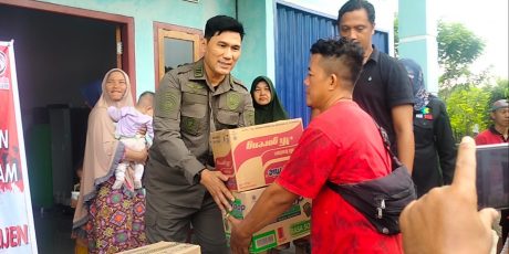 BINDA Sumsel Bantu Warga Terdampak Banjir di Perumahan Kampung 8 Kelurahan Muara Enim