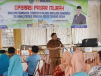Kendalikan Inflasi, Sekda Yulius Buka Pasar Murah di Kecamatan Belimbing
