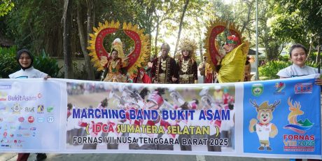 Marching Band Bukit Asam Ukir Prestasi Gemilang