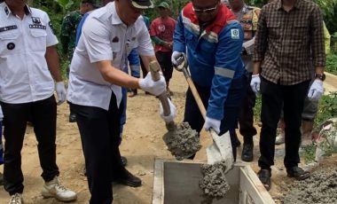PGE Area Ulubelu Bantu Peningkatan Akses Jalan bagi Warga Pekon Muara Dua dan Ngarip