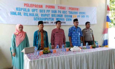 Kepala BKB PP dan PA Kecamatan Tanjung Agung Dilepas