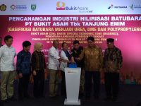 Tiga Menteri Hadiri Pencanangan Pabrik Hilirisasi PT Bukit Asam