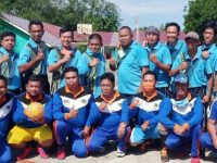 PWI Muara Enim Futsal Bareng SMAN 1 dan SMPN 1 Ujanmas