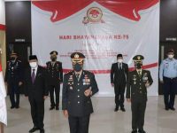 Upacara Hari Bhayangkara ke-75 di Polres Muara Enim Berlangsung Khidmat