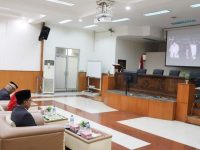 Upacara Peringatan Hari Kesaktian Pancasila Secara Virtual di Muara Enim Khidmat