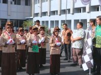 118 Regu Gerak Jalan Pramuka Dilepas Plt Bupati Muara Enim