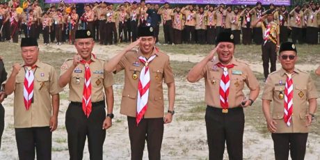 Gubernur dan Plt Bupati Muara Enim Berkemah Bersama