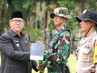 Pj Bupati Muara Enim Hadiri Pembukaan  TMMD ke-120 di Desa Sidomulyo