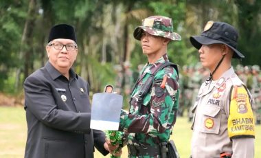 Pj Bupati Muara Enim Hadiri Pembukaan  TMMD ke-120 di Desa Sidomulyo
