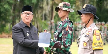 Pj Bupati Muara Enim Hadiri Pembukaan  TMMD ke-120 di Desa Sidomulyo