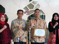 Pj. Bupati Muara Enim Terima Penghargaan Kemenkes RI Berkat Dukung Pengembangan Named dan Nakes