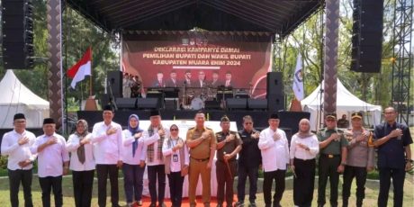 Gelar Deklarasi Kampanye Damai, KPUD Muara Enim Harapkan Pilkada Berjalan Tertib dan Damai