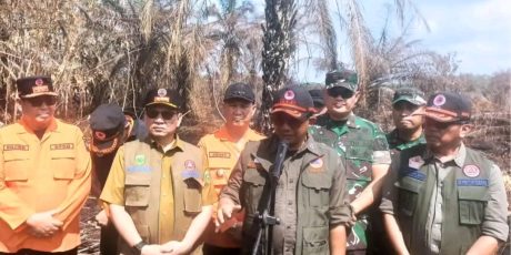 Tinjau Area Karhutla, Pj. Bupati Muara Enim Siap Ikuti Arahan Kepala BNPB RI