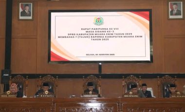 Bupati Muara Enim Sampaikan 7 Raperda Saat Rapat Paripurna DPRD