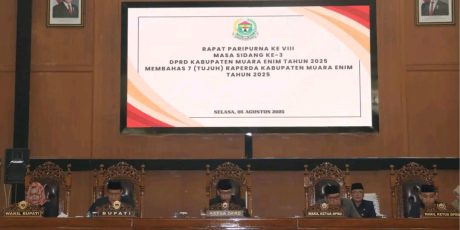 Bupati Muara Enim Sampaikan 7 Raperda Saat Rapat Paripurna DPRD