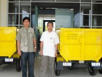 Disperindag Bagikan 4 Unit Motor Sampah
