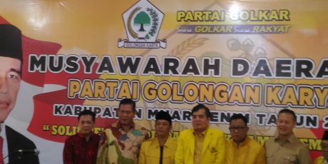 Terpilih Aklamasi, Ir H Muzakir Sai Sohar Kembali Pimpin DPD Golkar Muara Enim