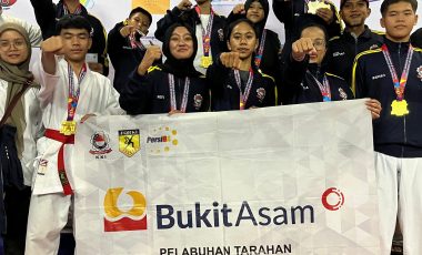 Tim Karate Binaan Bukit Asam Raih 13 Medali di Kejuaraan Internasional
